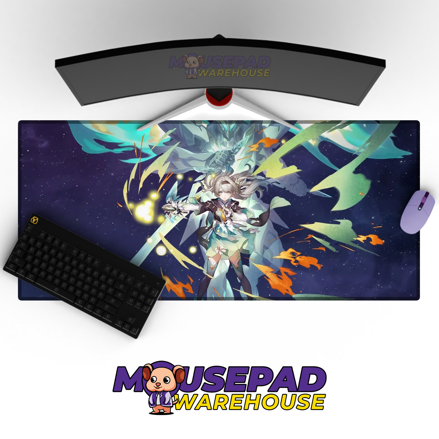 Firefly Honkai Star Rail V15 Mousepad Mockup
