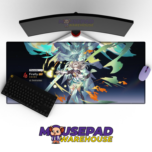 Firefly Honkai Star Rail V24 Mousepad Mockup