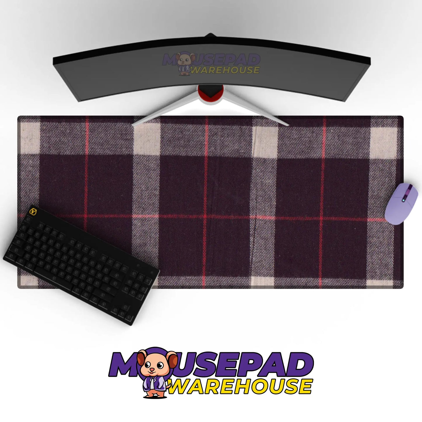 Flannel & Patchwork Pattern Mousepad 659718 - Mousepad Warehouse