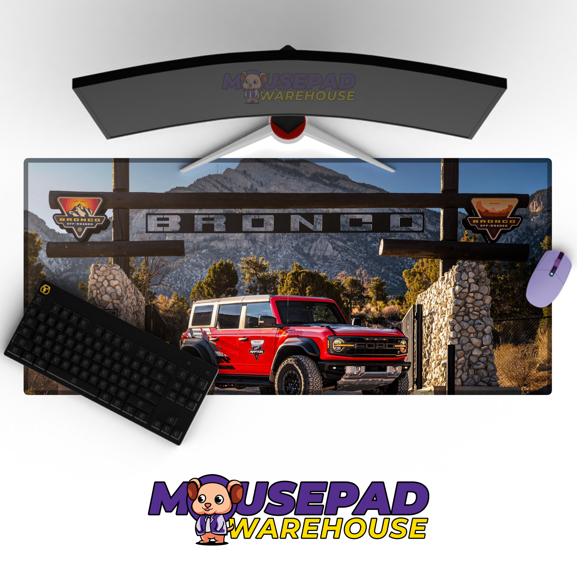 Ford Bronco V10 Mousepad Mockup