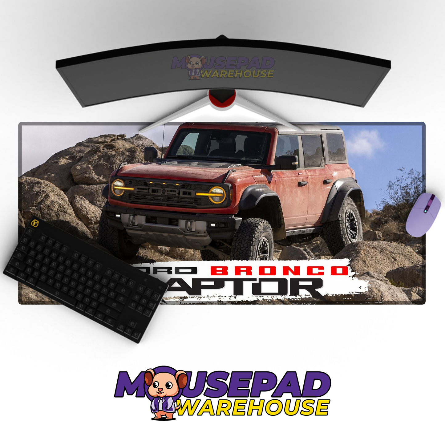 Ford Bronco V6 Mousepad Mockup
