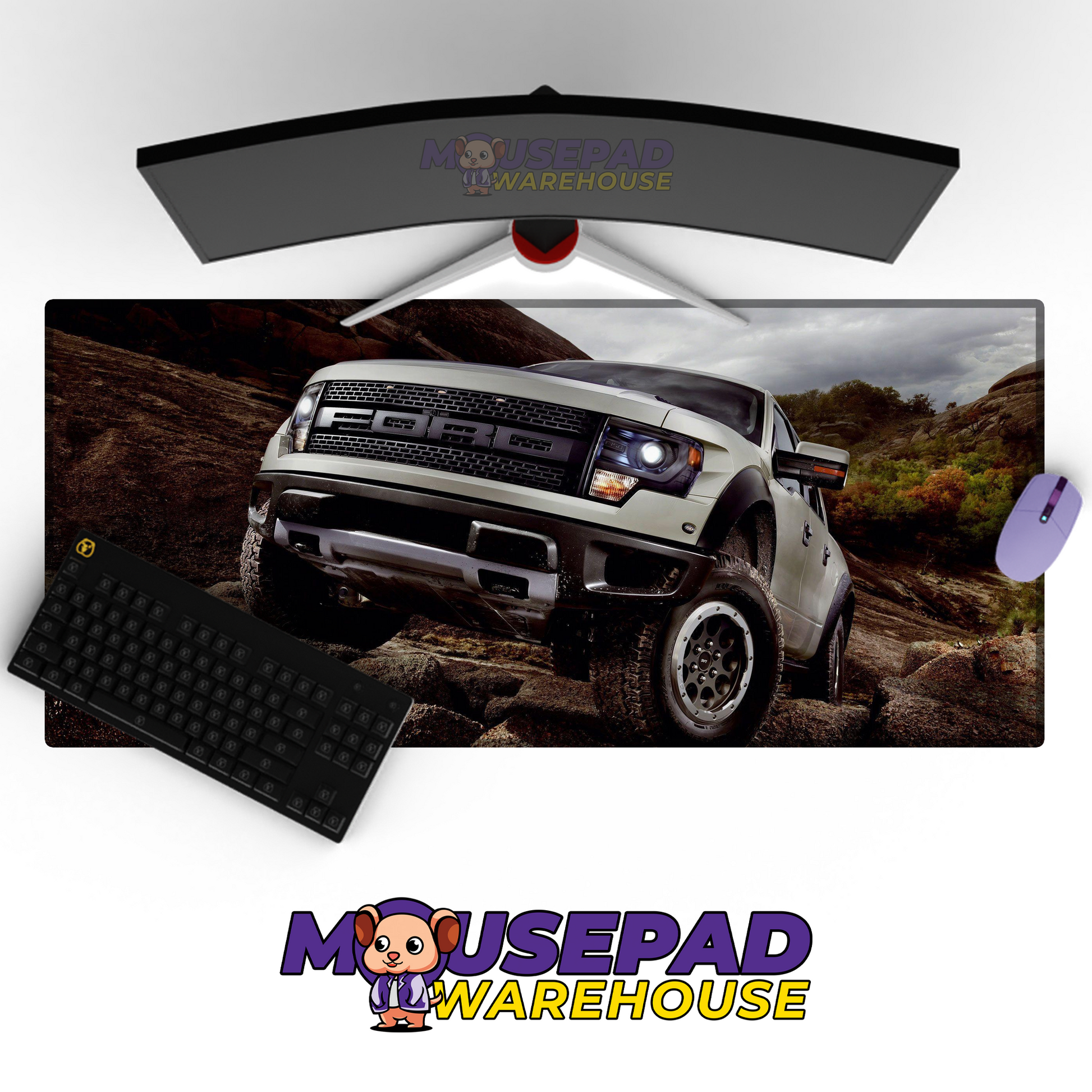 Ford F150 Raptor V14 Mousepad Mockup