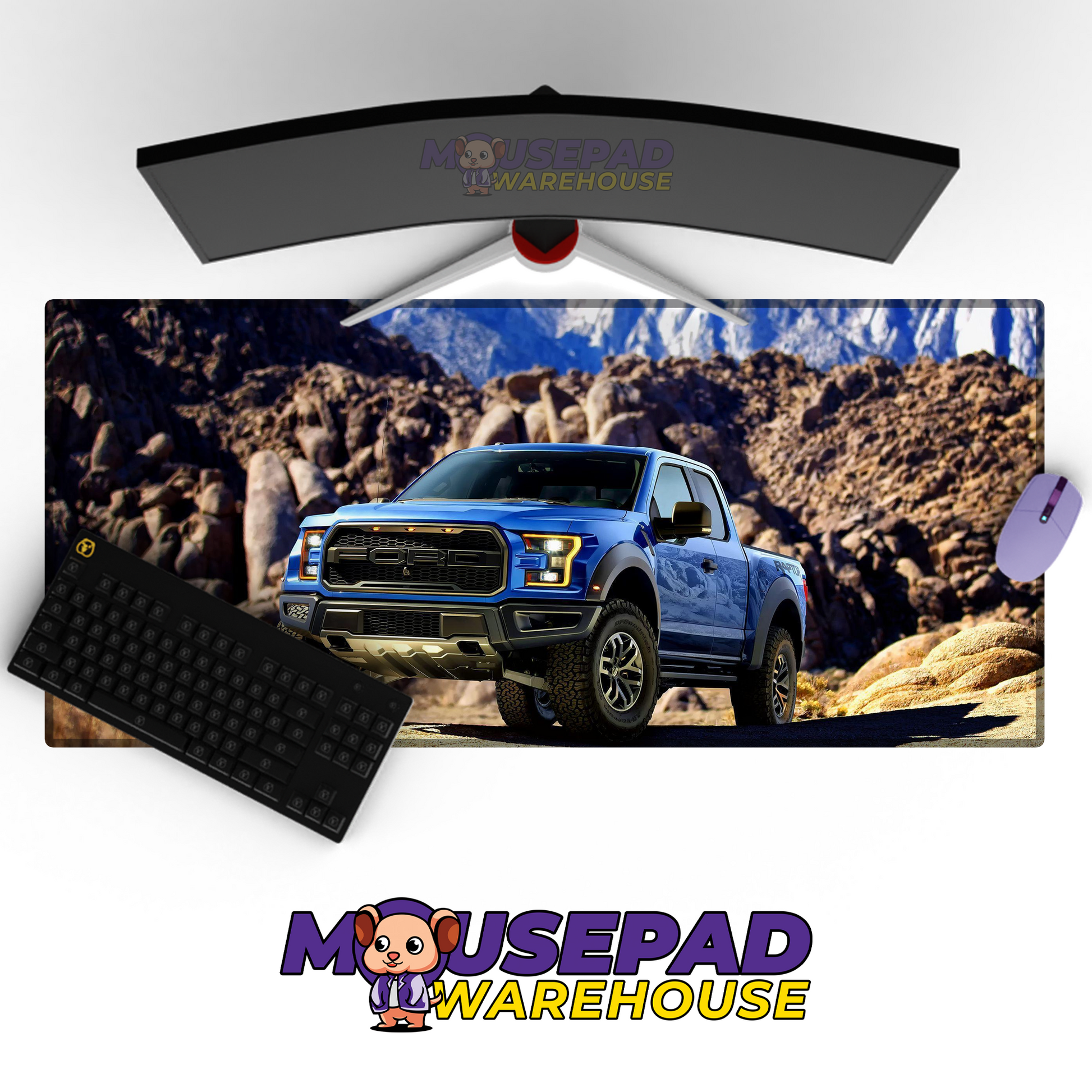 Ford F150 Raptor V15 Mousepad Mockup