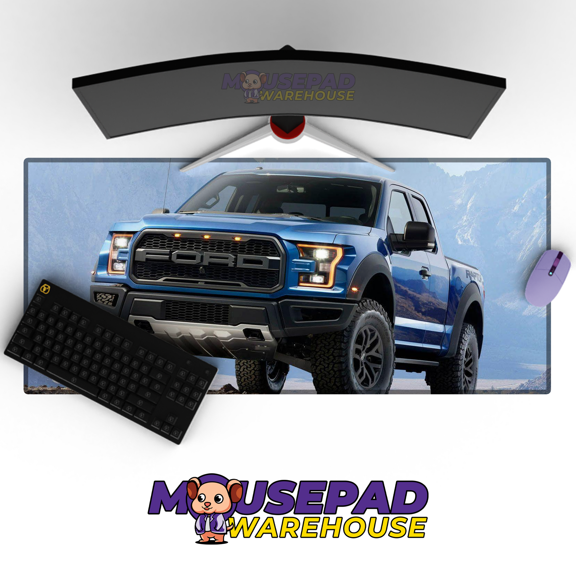 Ford F150 Raptor V20 Mousepad Mockup