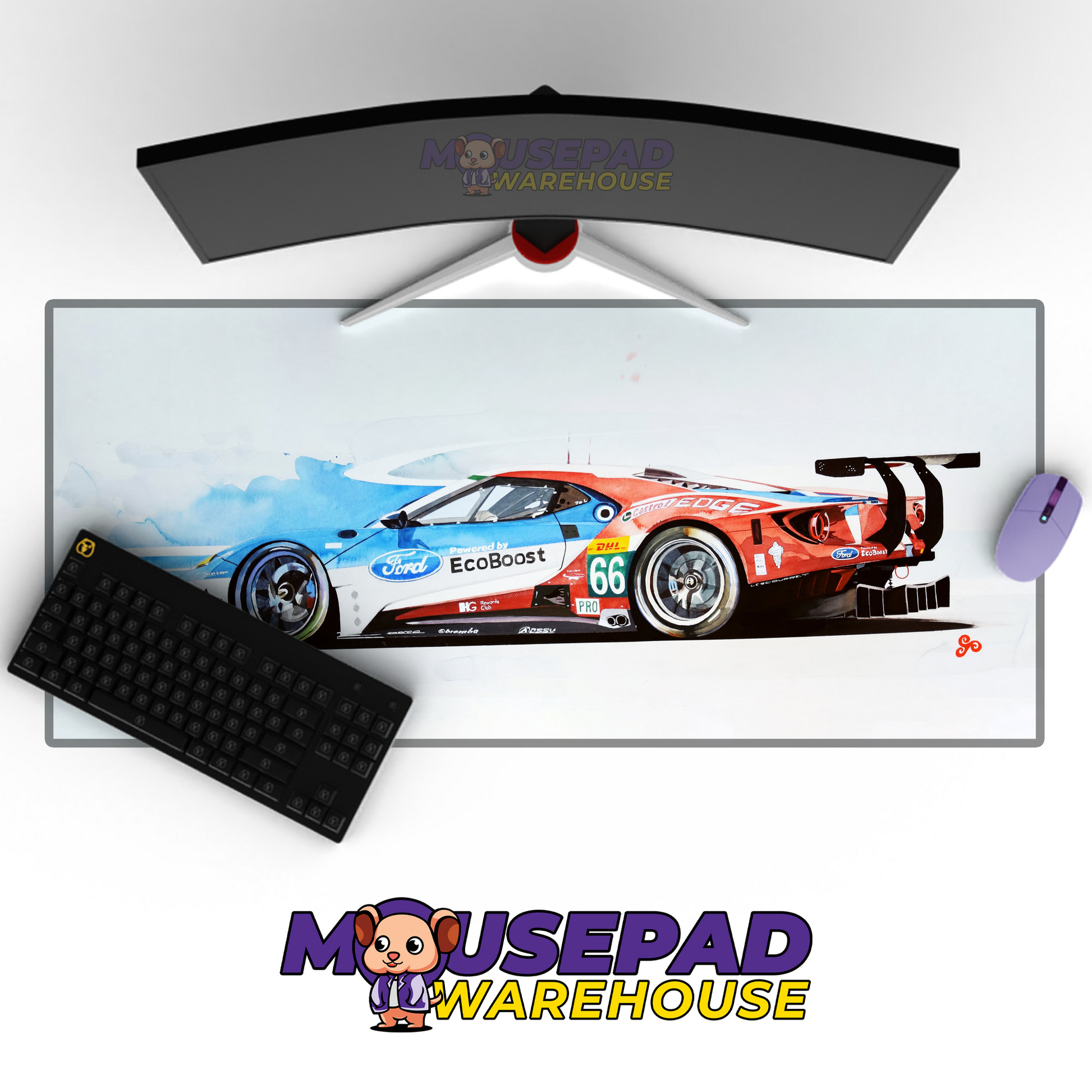 Ford GT V13 Mousepad Mockup