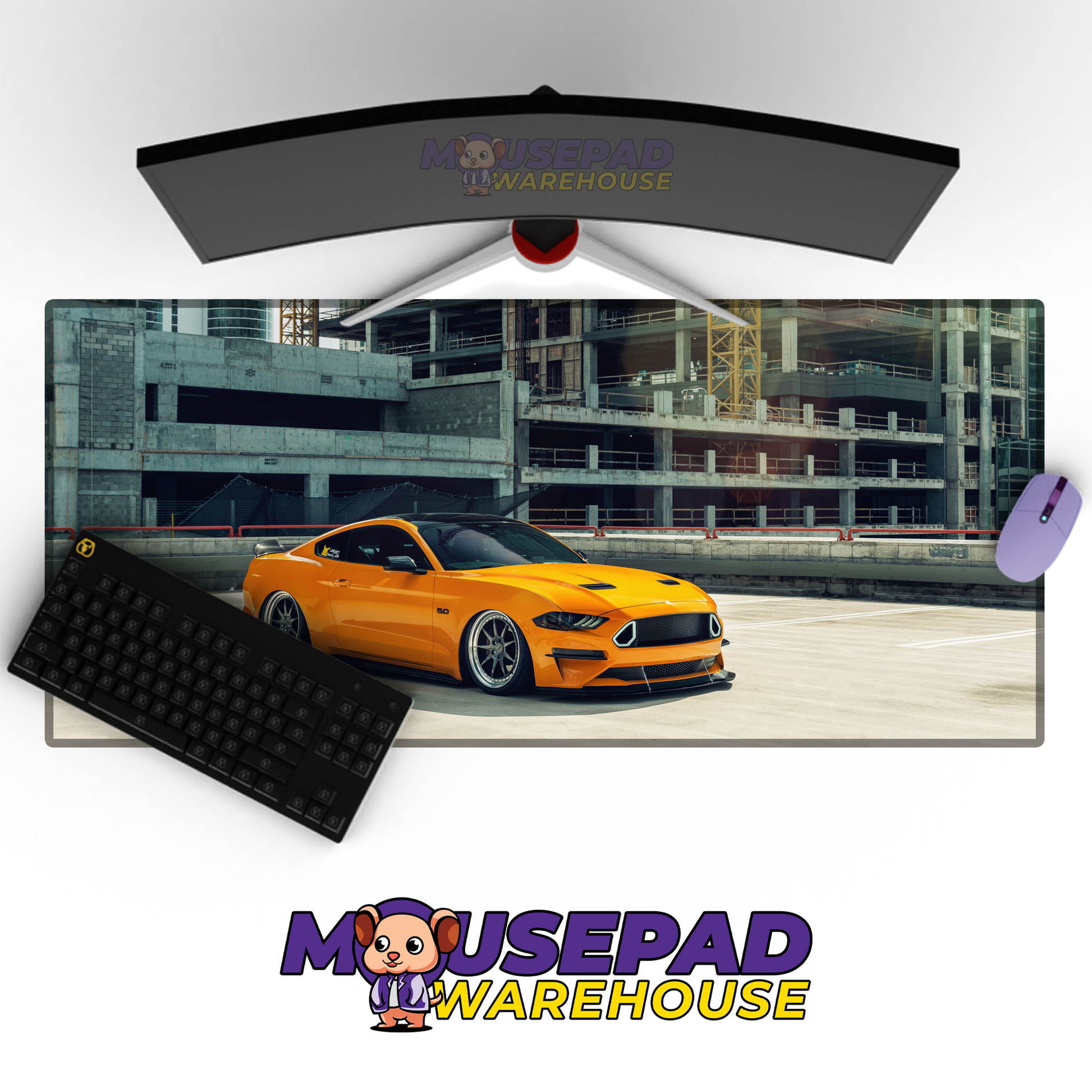 Ford Mustang GT V12 Mousepad Mockup