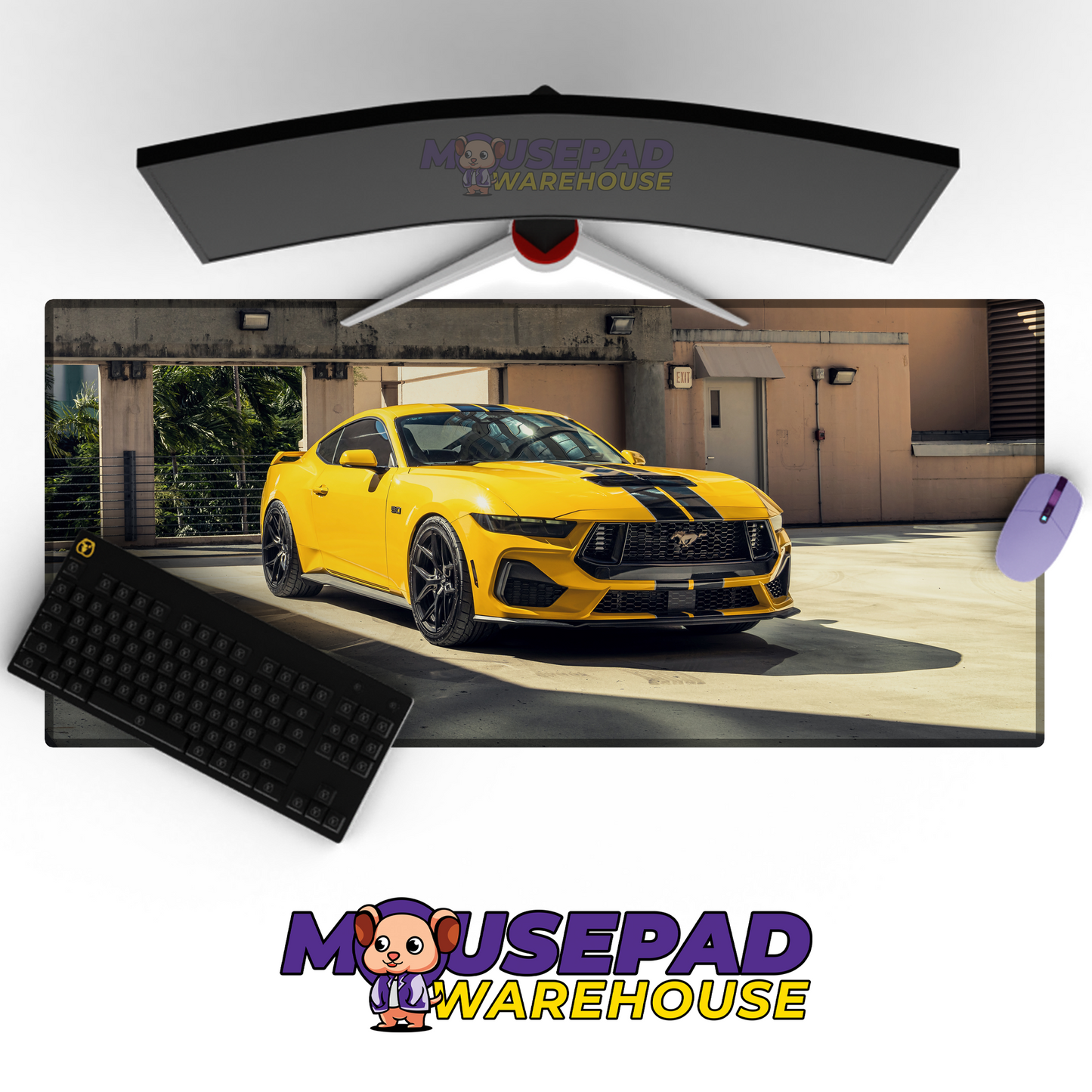 Ford Mustang GT V13 Mousepad Mockup