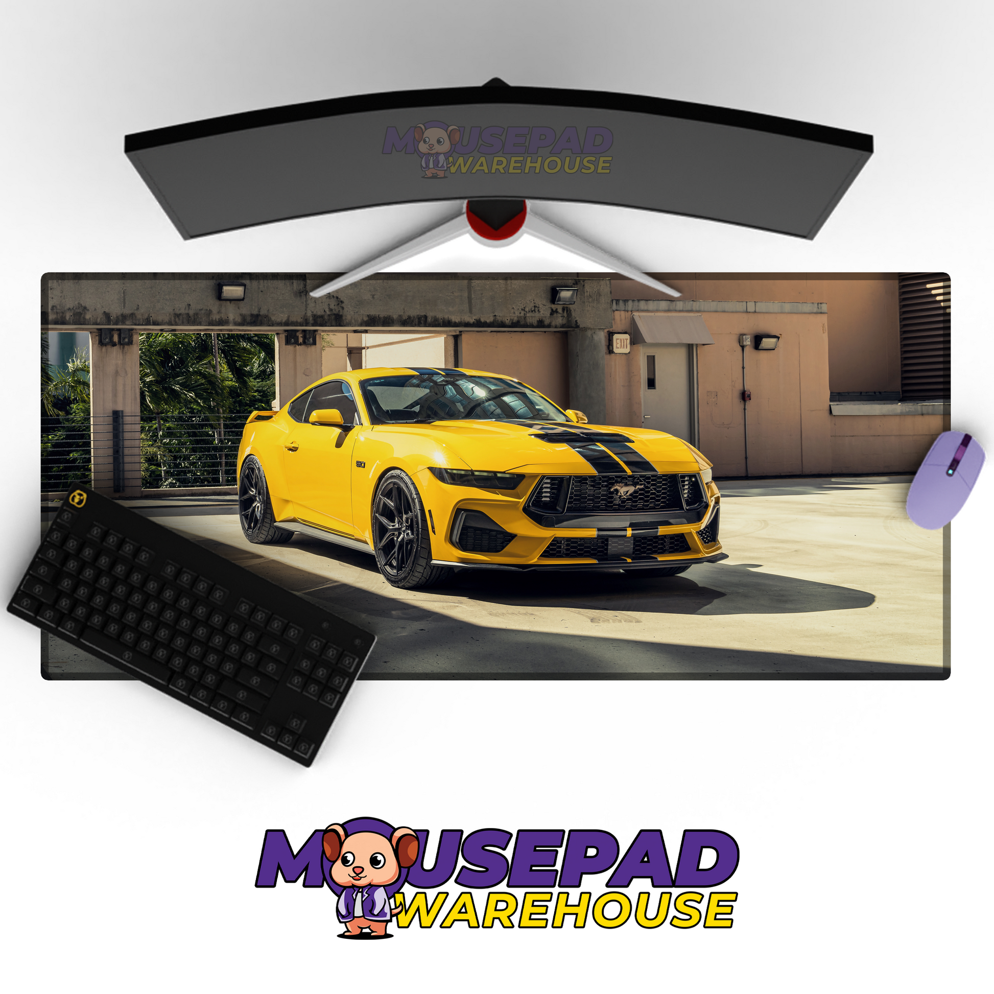 Ford Mustang GT V13 Mousepad Mockup
