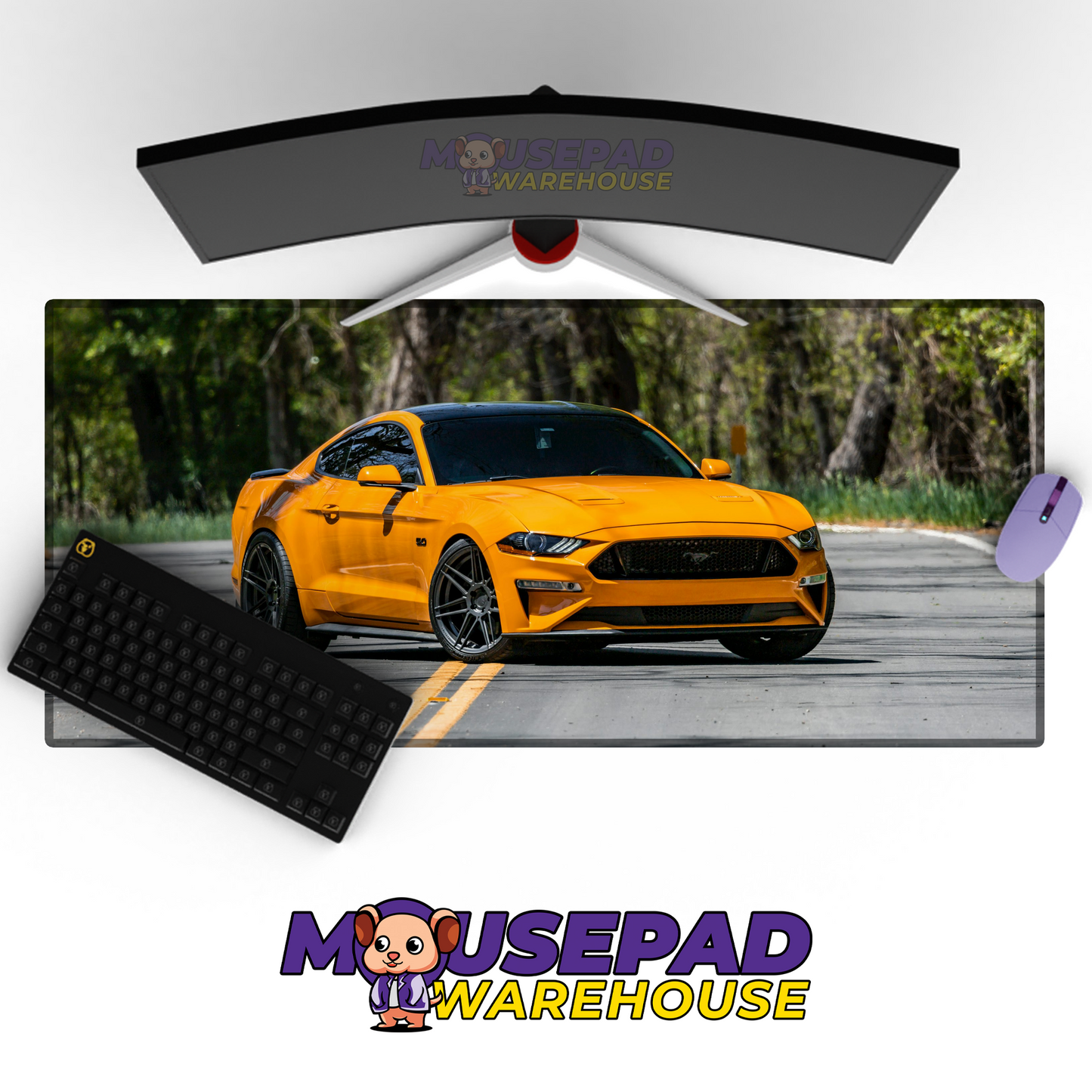 Ford Mustang GT V16 Mousepad Mockup
