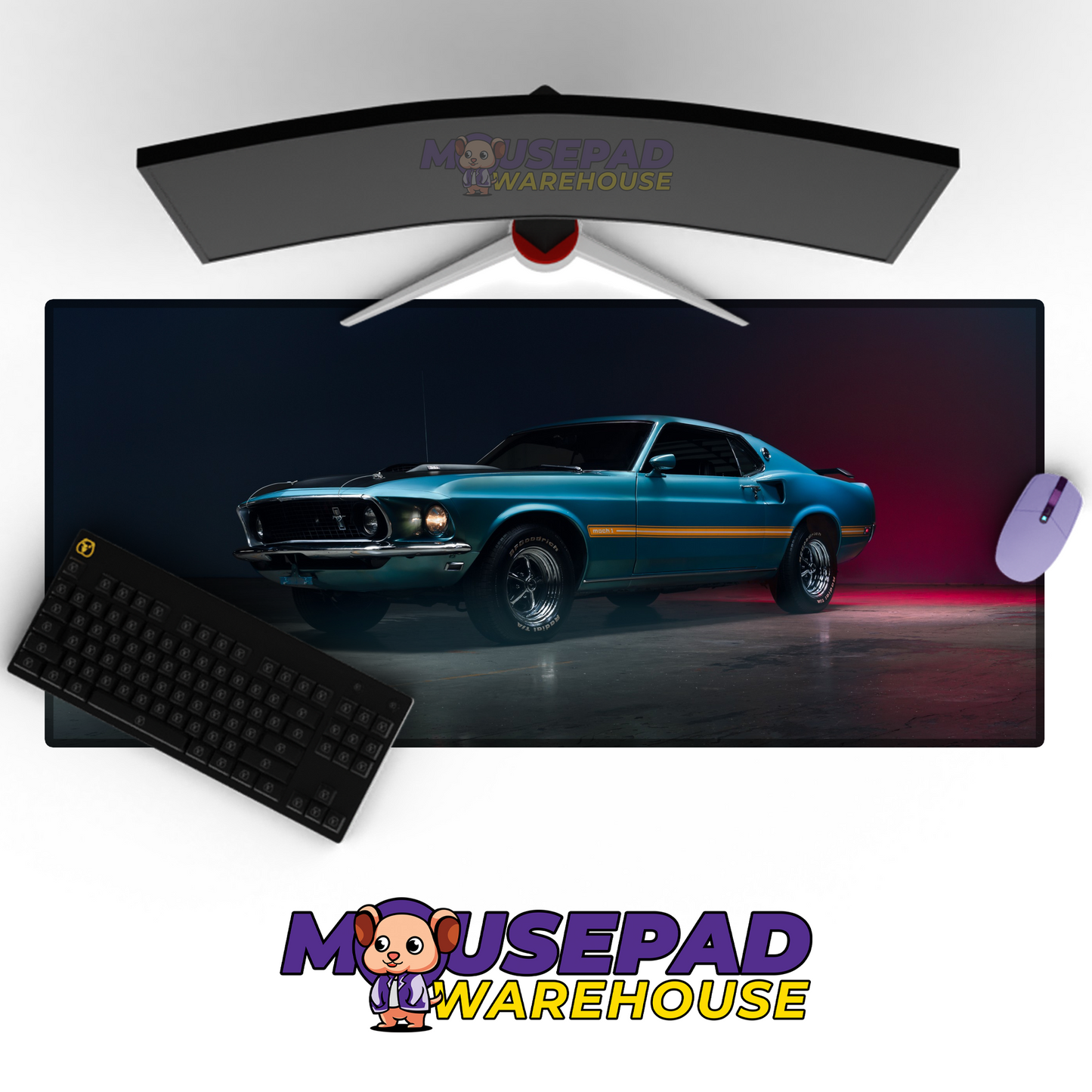 Ford Mustang GT V18 Mousepad Mockup