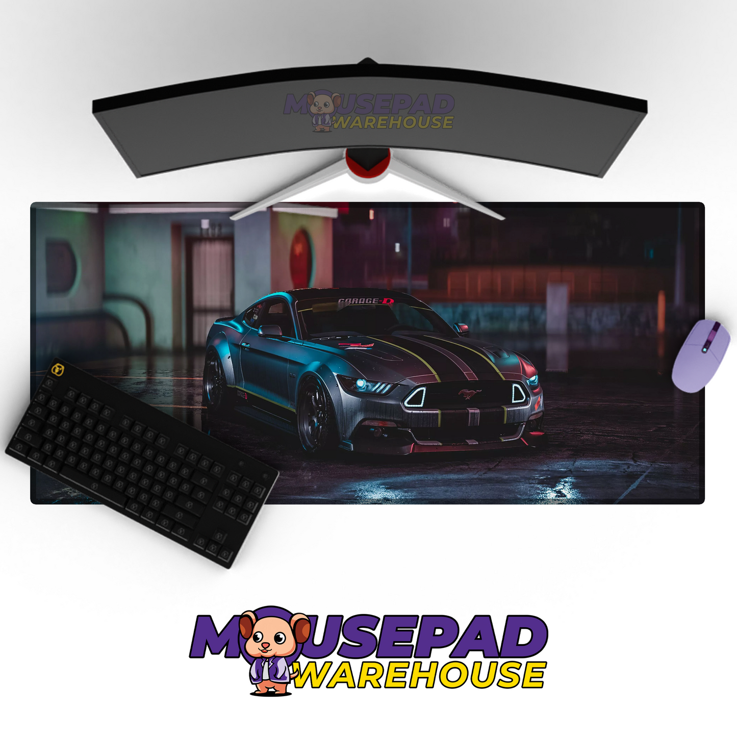 Ford Mustang GT V24 Mousepad Mockup