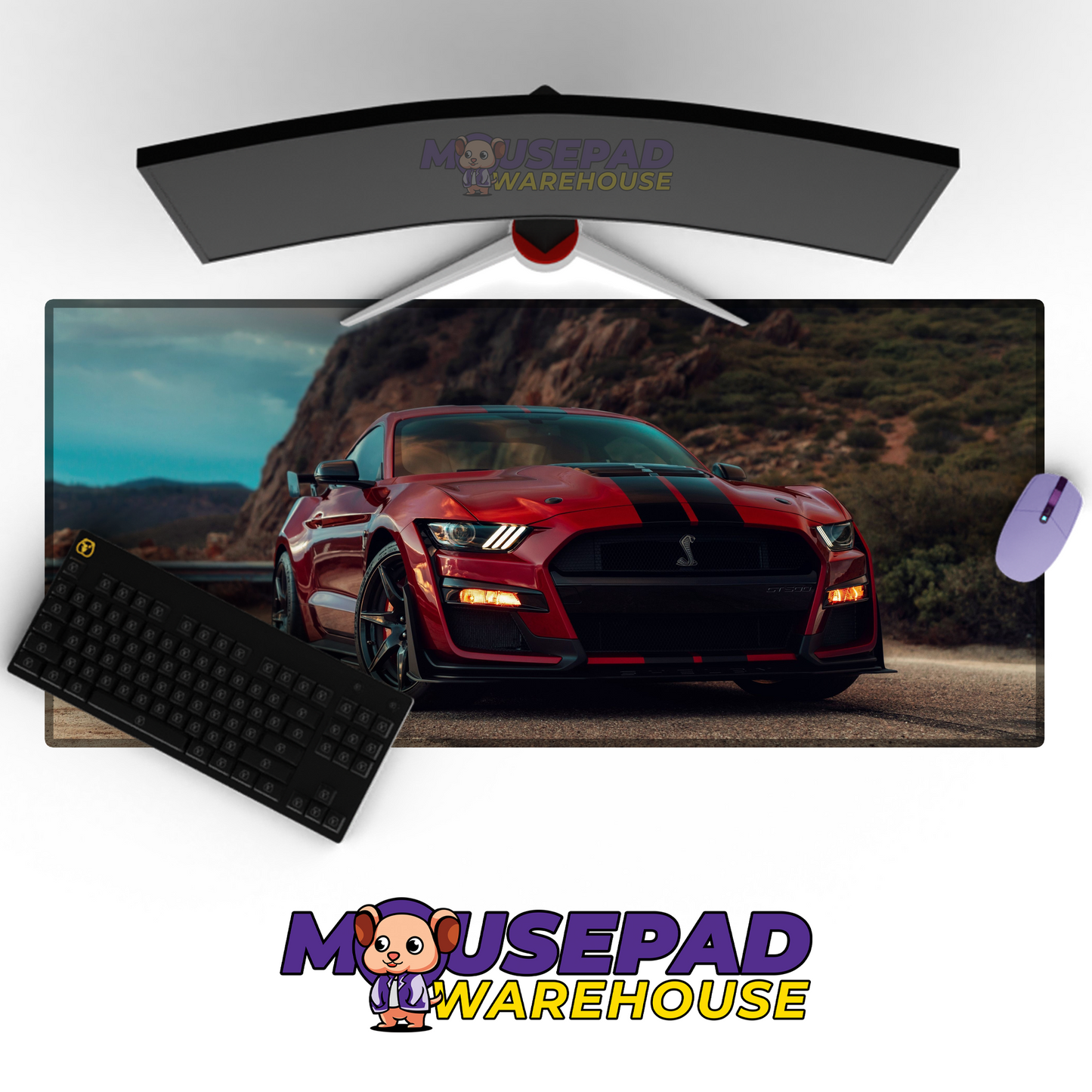 Ford Mustang GT V25 Mousepad Mockup