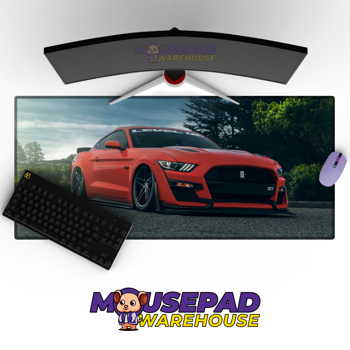 Ford Mustang GT V28 Mousepad Mockup
