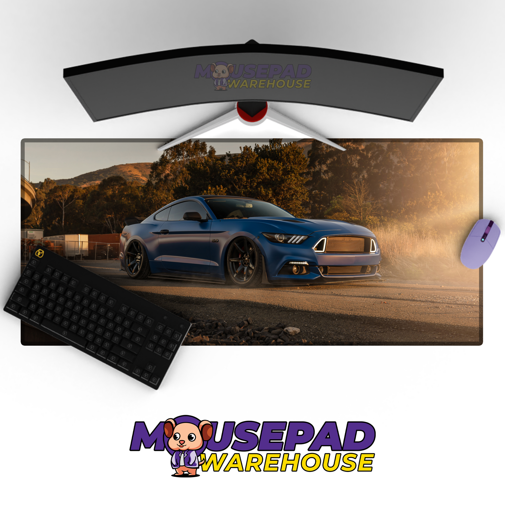 Ford Mustang GT V34 Mousepad Mockup