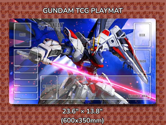Freedom V2 Gundam TCG Playmat Mockup