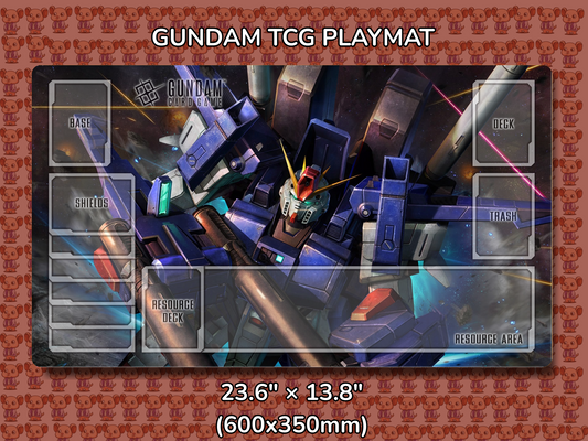 Full Armor ZZ Gundam TCG Playmat Mockup