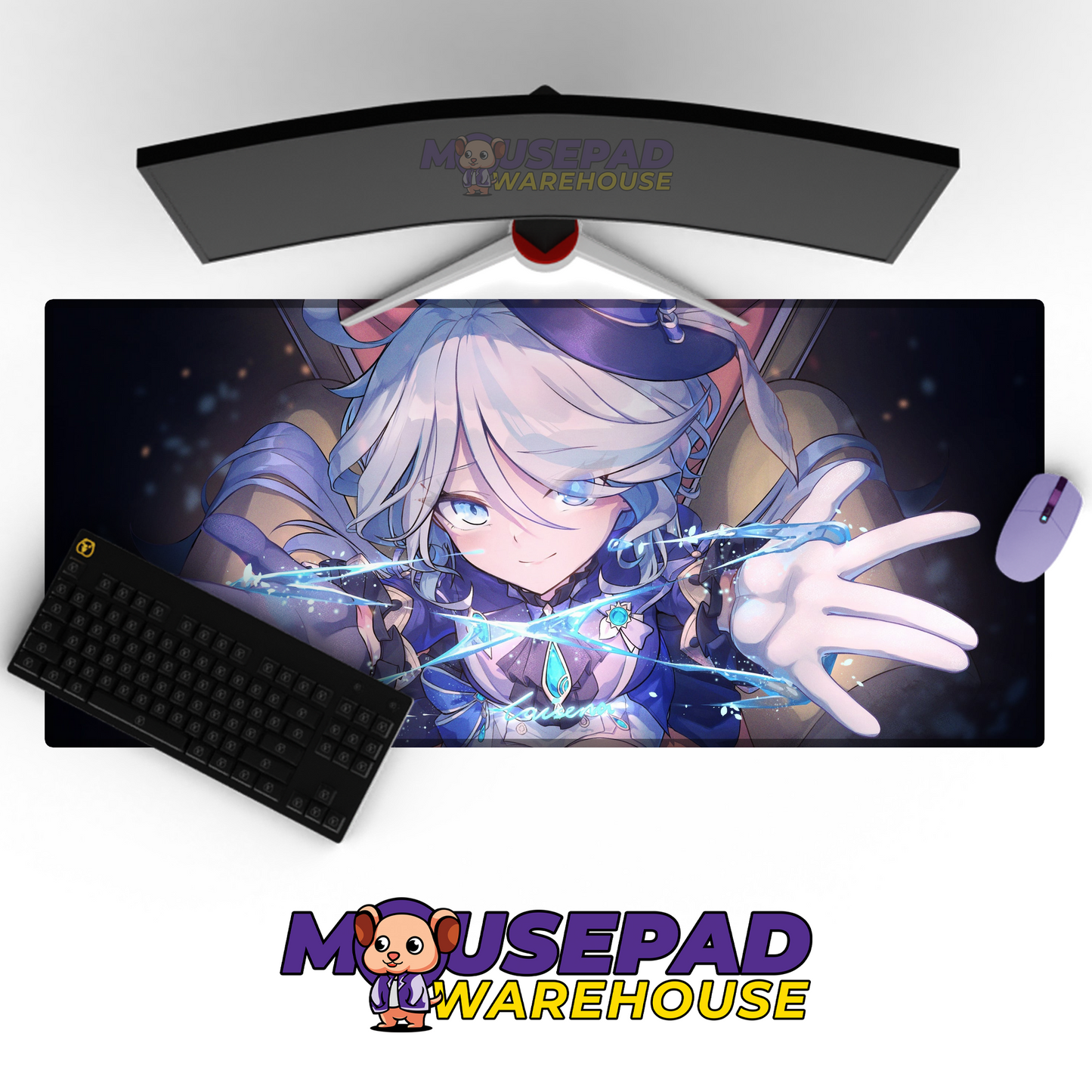 Furina Genshin Impact V13 Mousepad Mockup