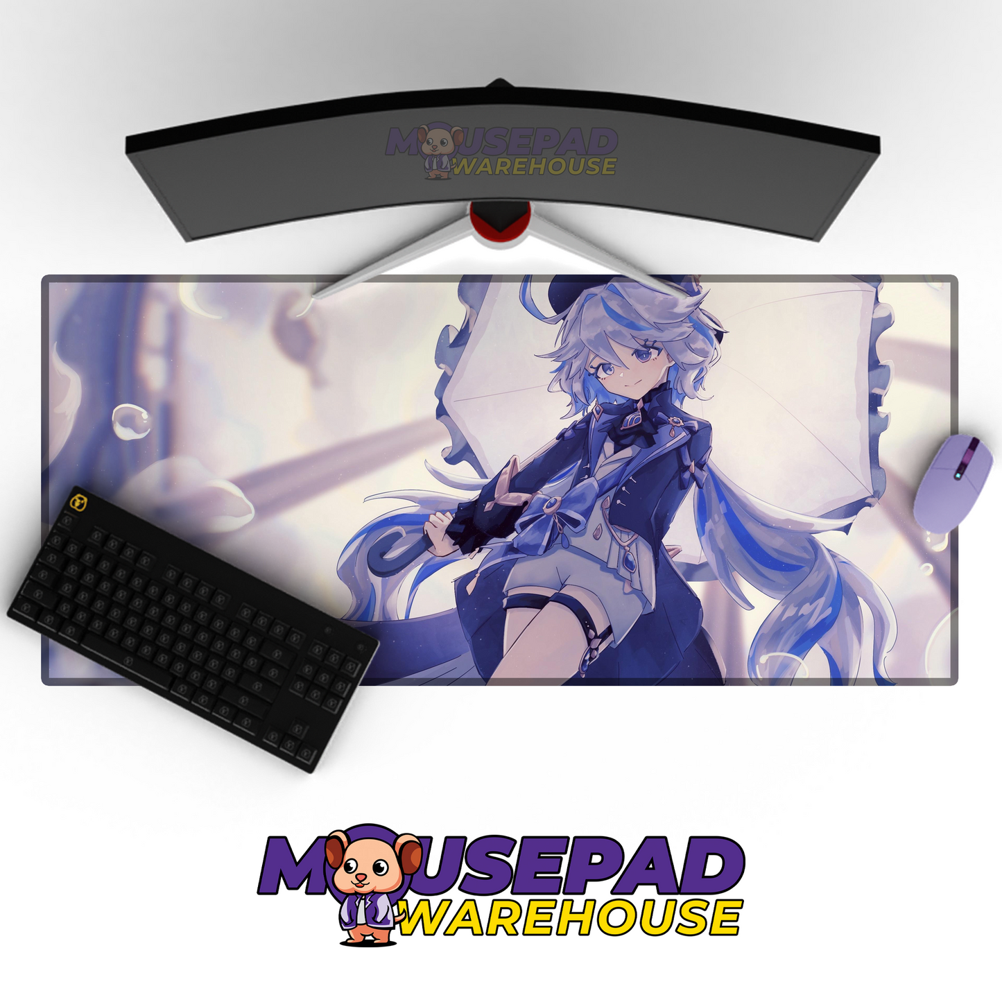Furina Genshin Impact V16 Mousepad Mockup