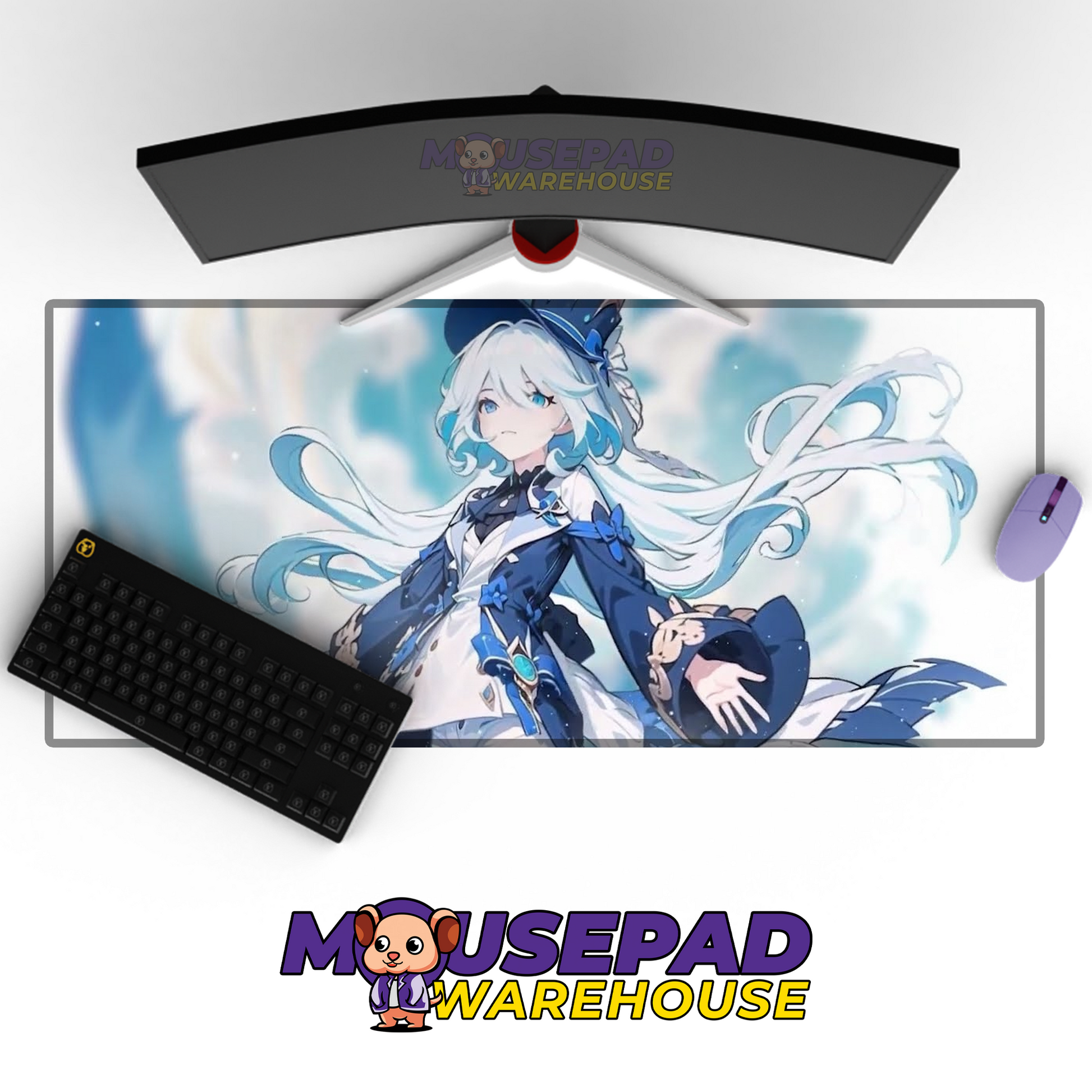 Furina Genshin Impact V18 Mousepad Mockup