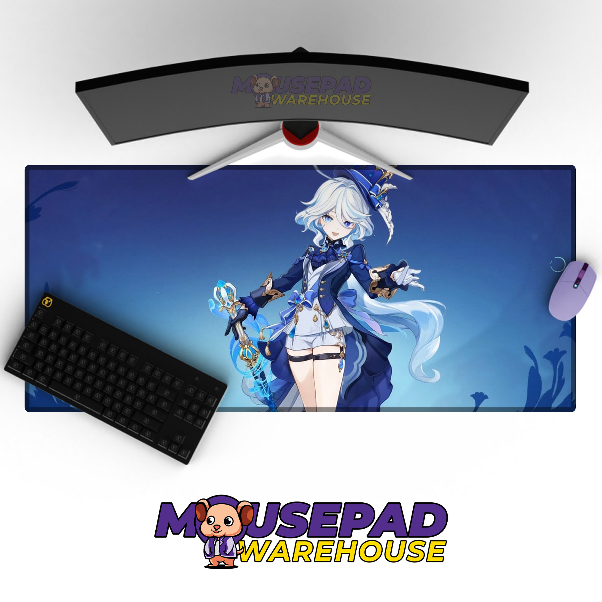 Furina Genshin Impact V19 Mousepad Mockup