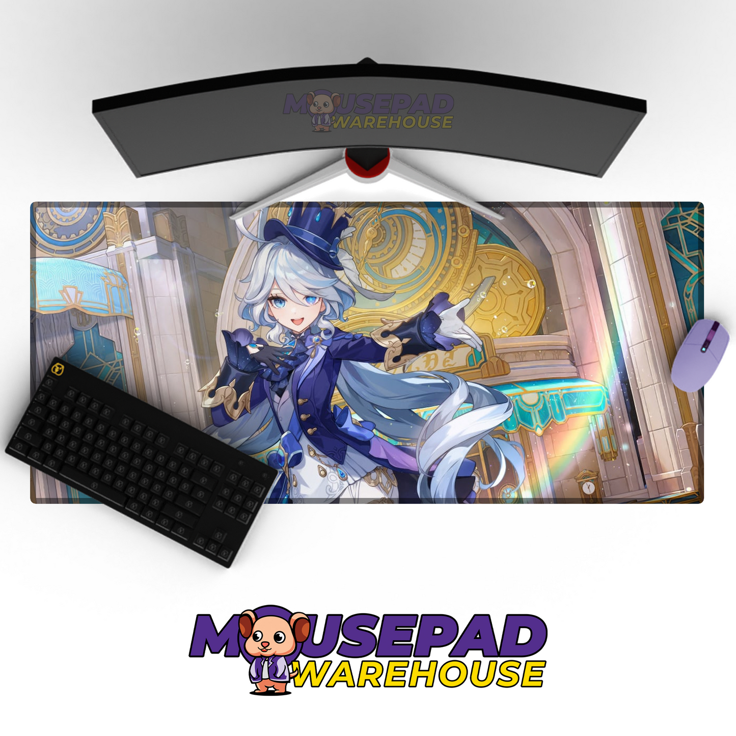 Furina Genshin Impact V22 Mousepad Mockup
