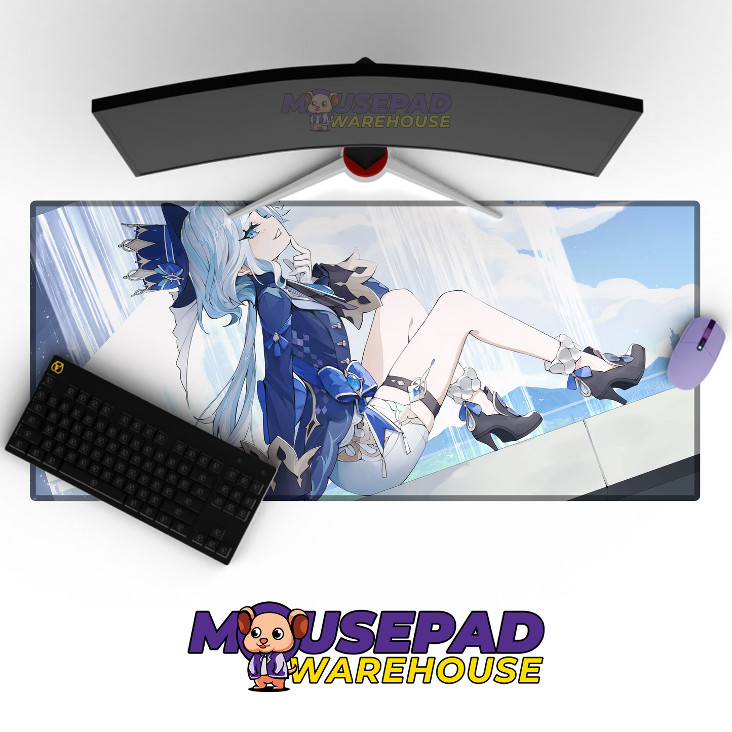 Furina Genshin Impact V25 Mousepad Mockup