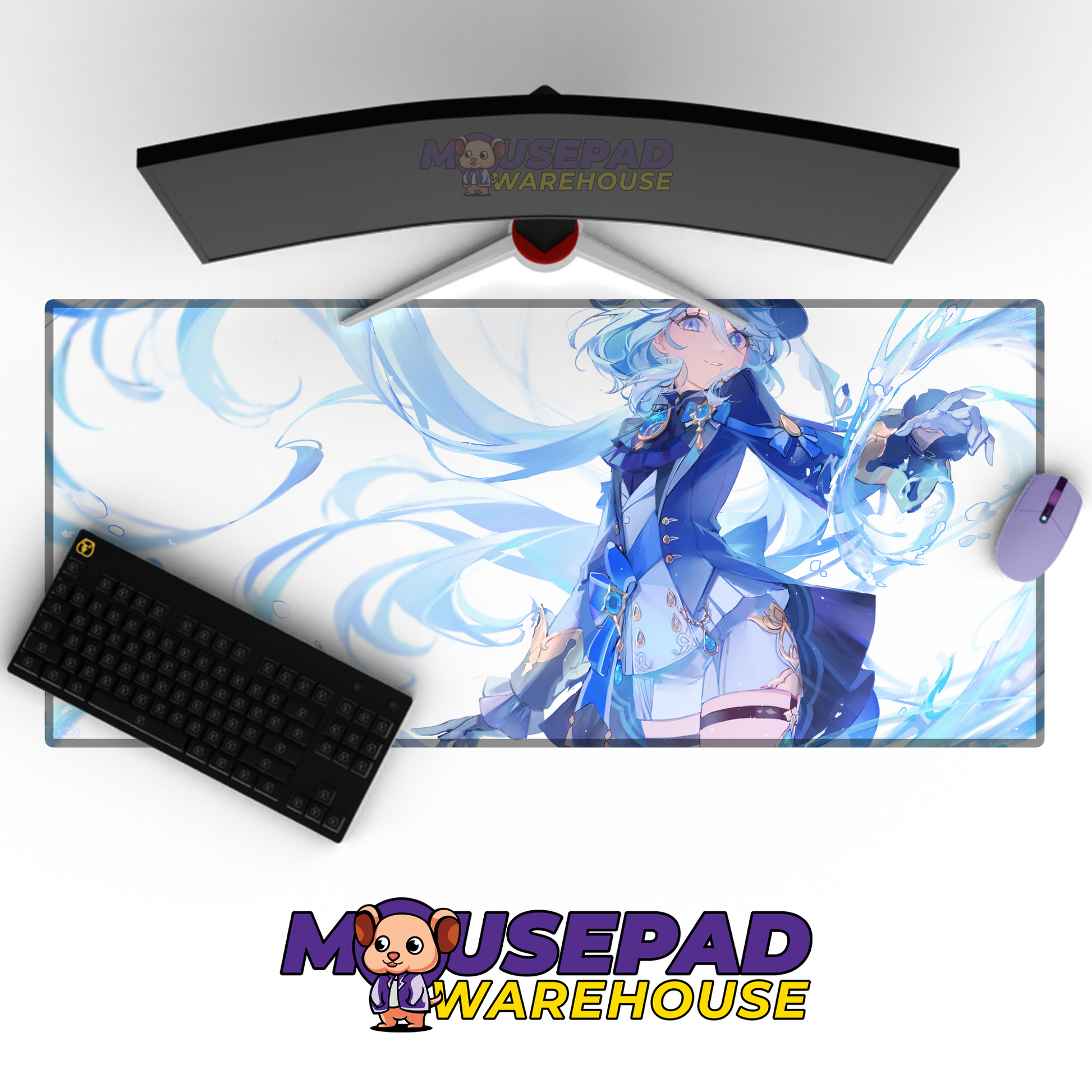 Furina Genshin Impact V29 Mousepad Mockup
