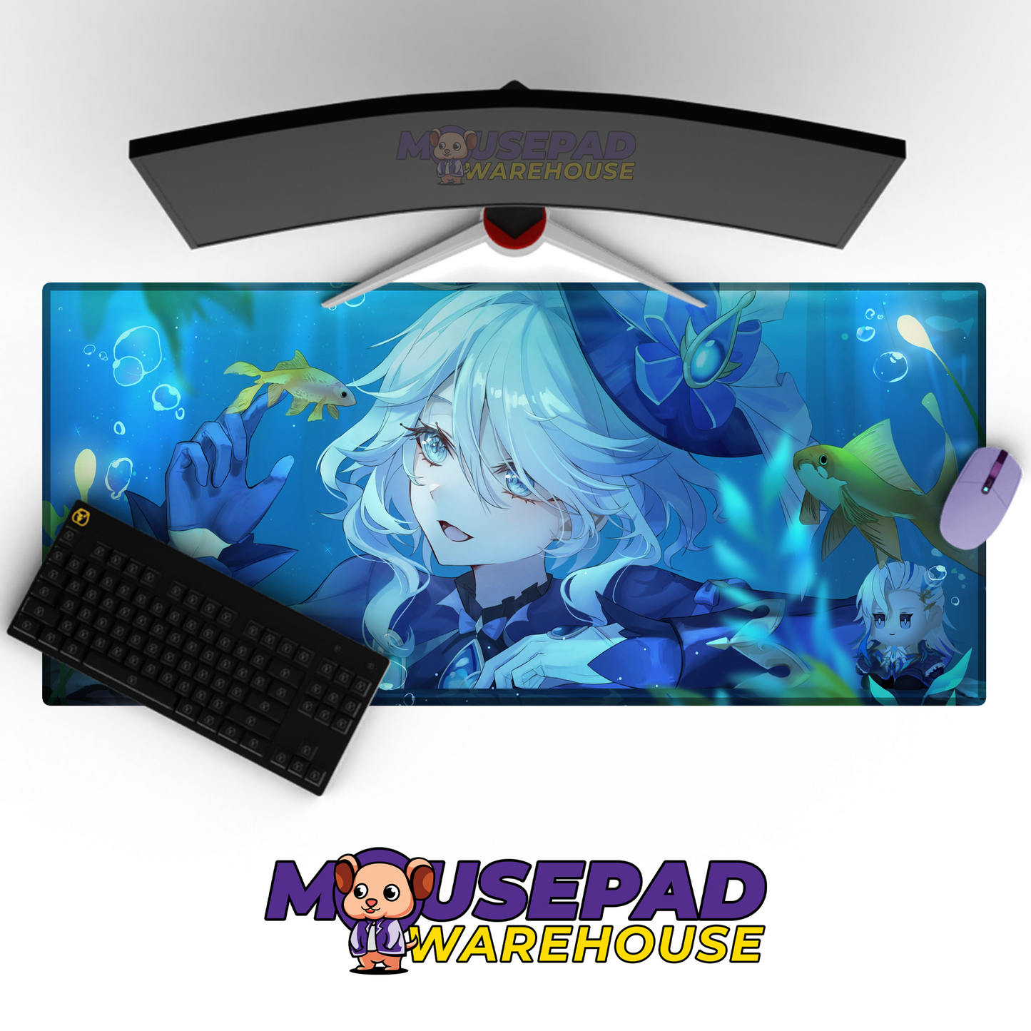 Furina Genshin Impact V3 Mousepad Mockup