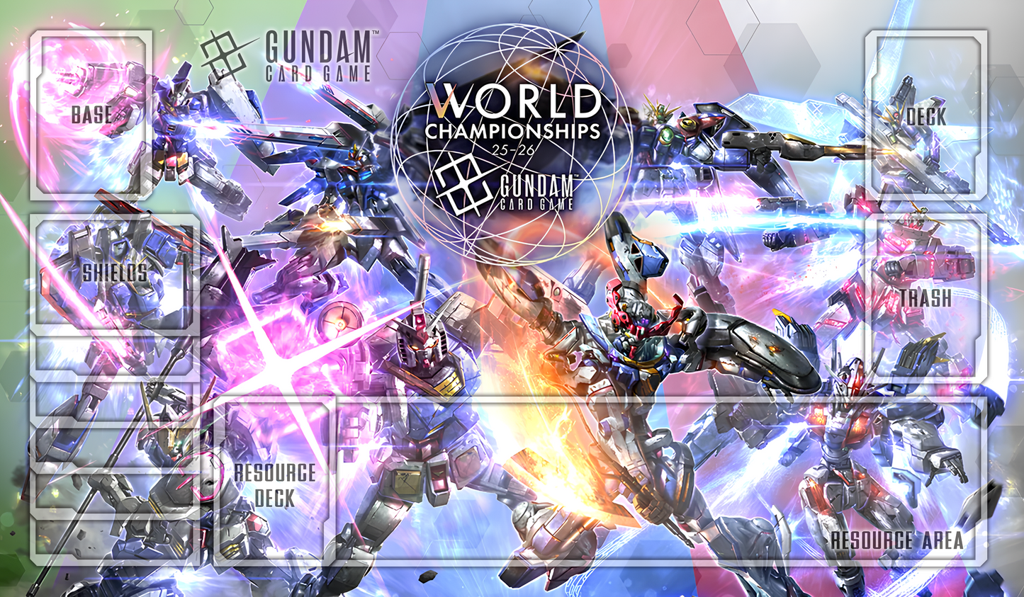 GCG Worlds Layout Gundam TCG Playmat
