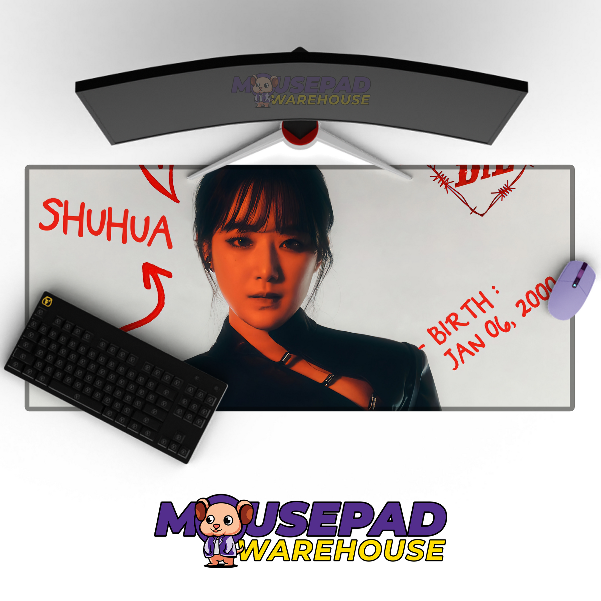 G I-DLE V2 Mousepad Mockup