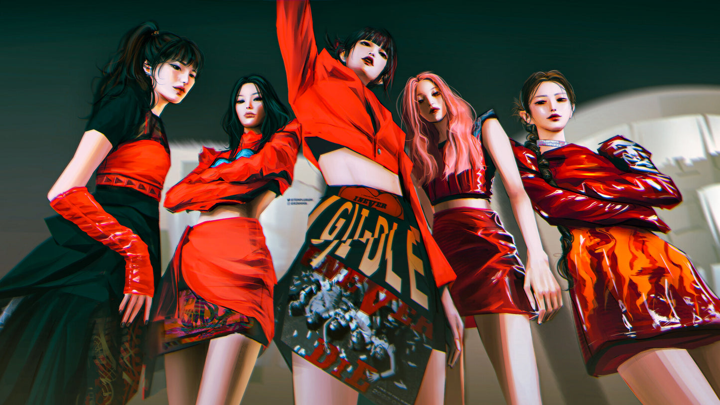 G I-DLE V5 Mousepad