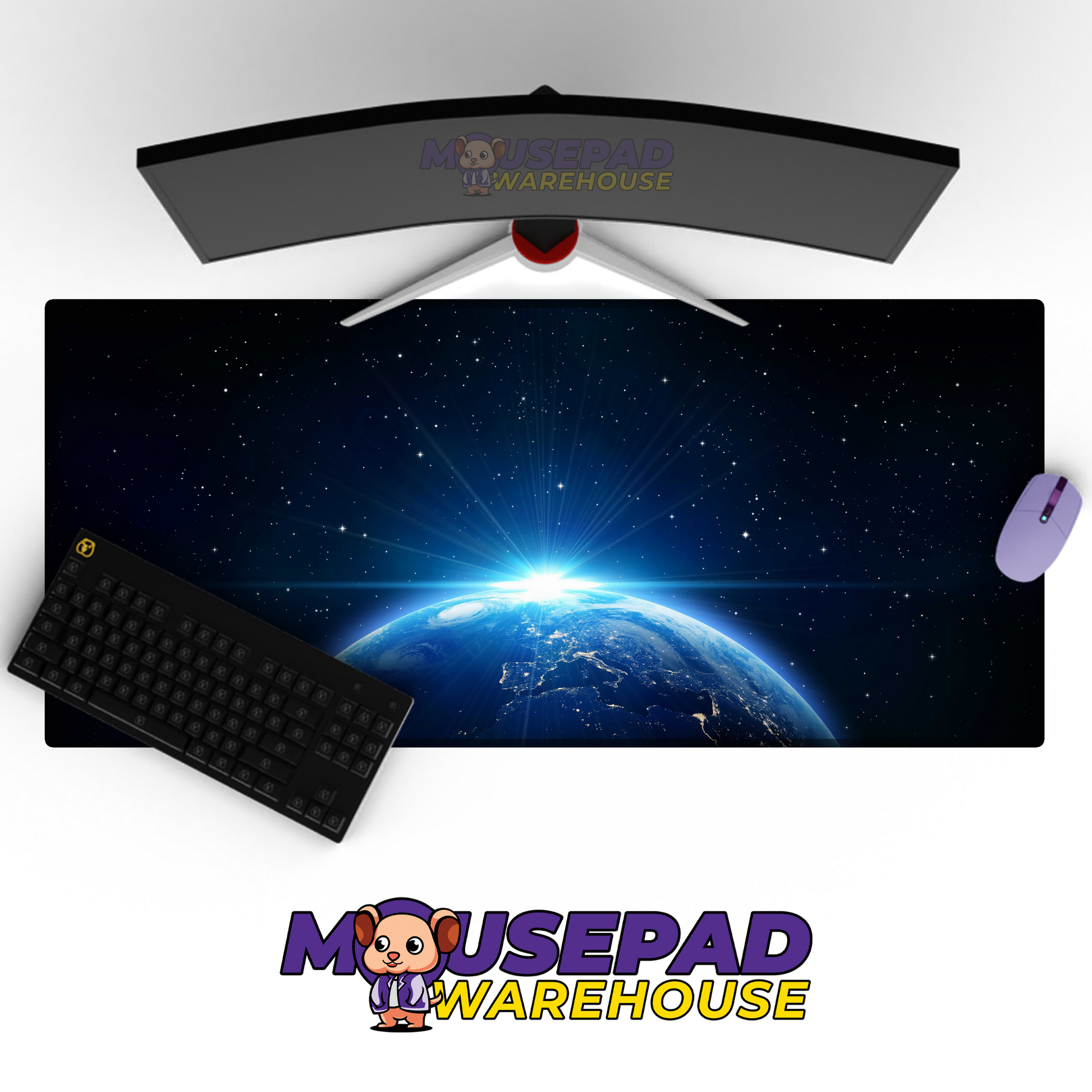 Galactic Rift Interstellar Starfield Gaming Mousepad Mockup