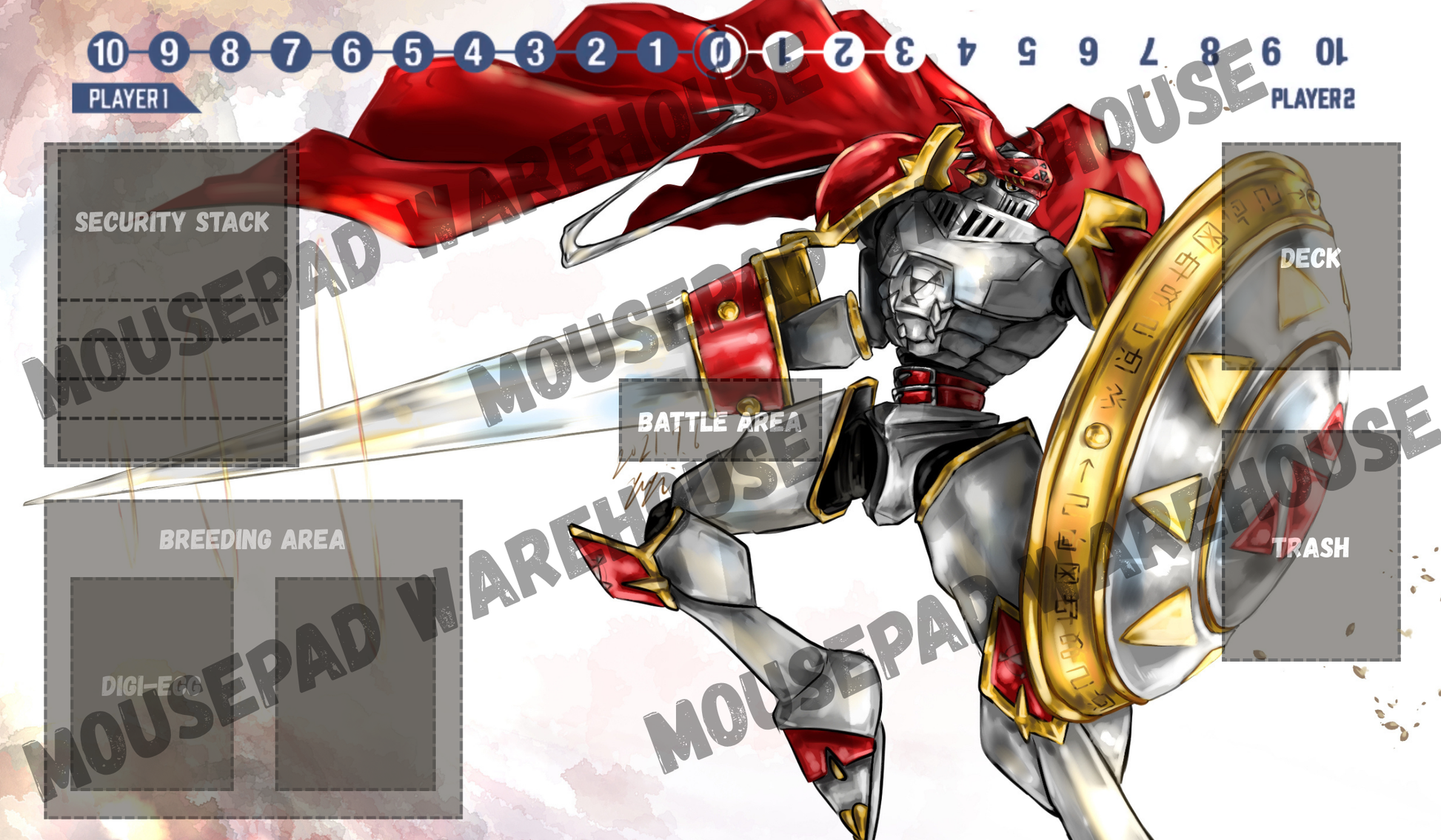 Gallantmon Digimon Card Game Playmat