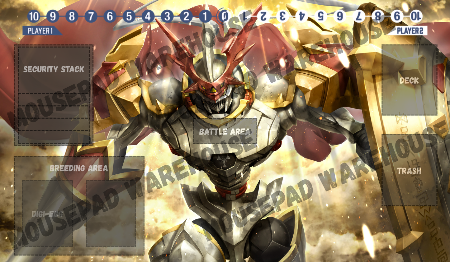 Gallantmon V2 Digimon Card Game Playmat