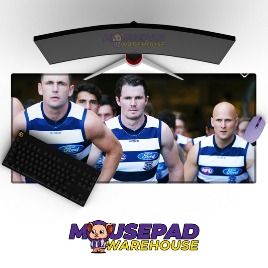 Geelong Cats V13 Mousepad Deskmat Mockup
