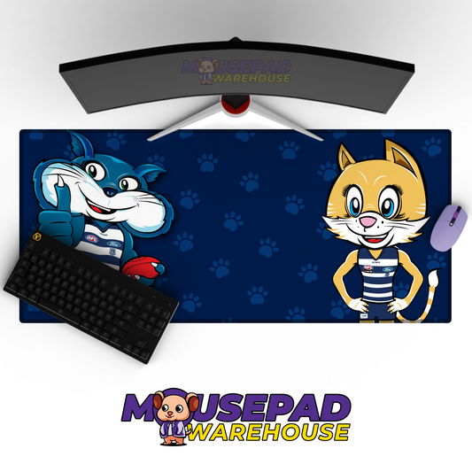 Geelong Cats V7 Mousepad Deskmat Mockup