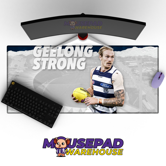 Geelong Cats V9 Mousepad Deskmat Mockup