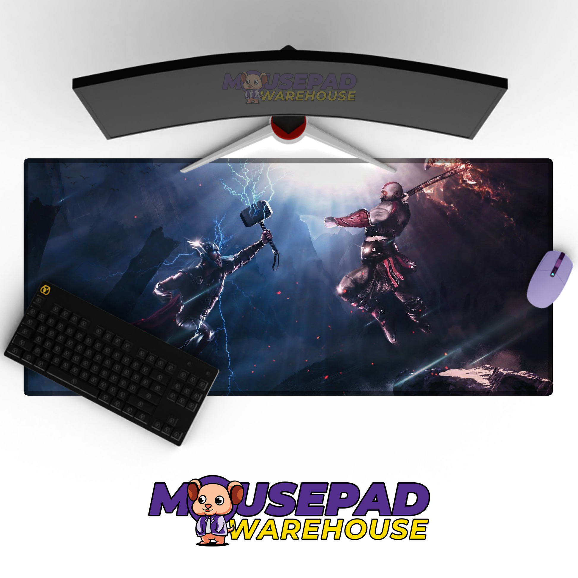 God of War Ragnarok V16 Mousepad Mockup