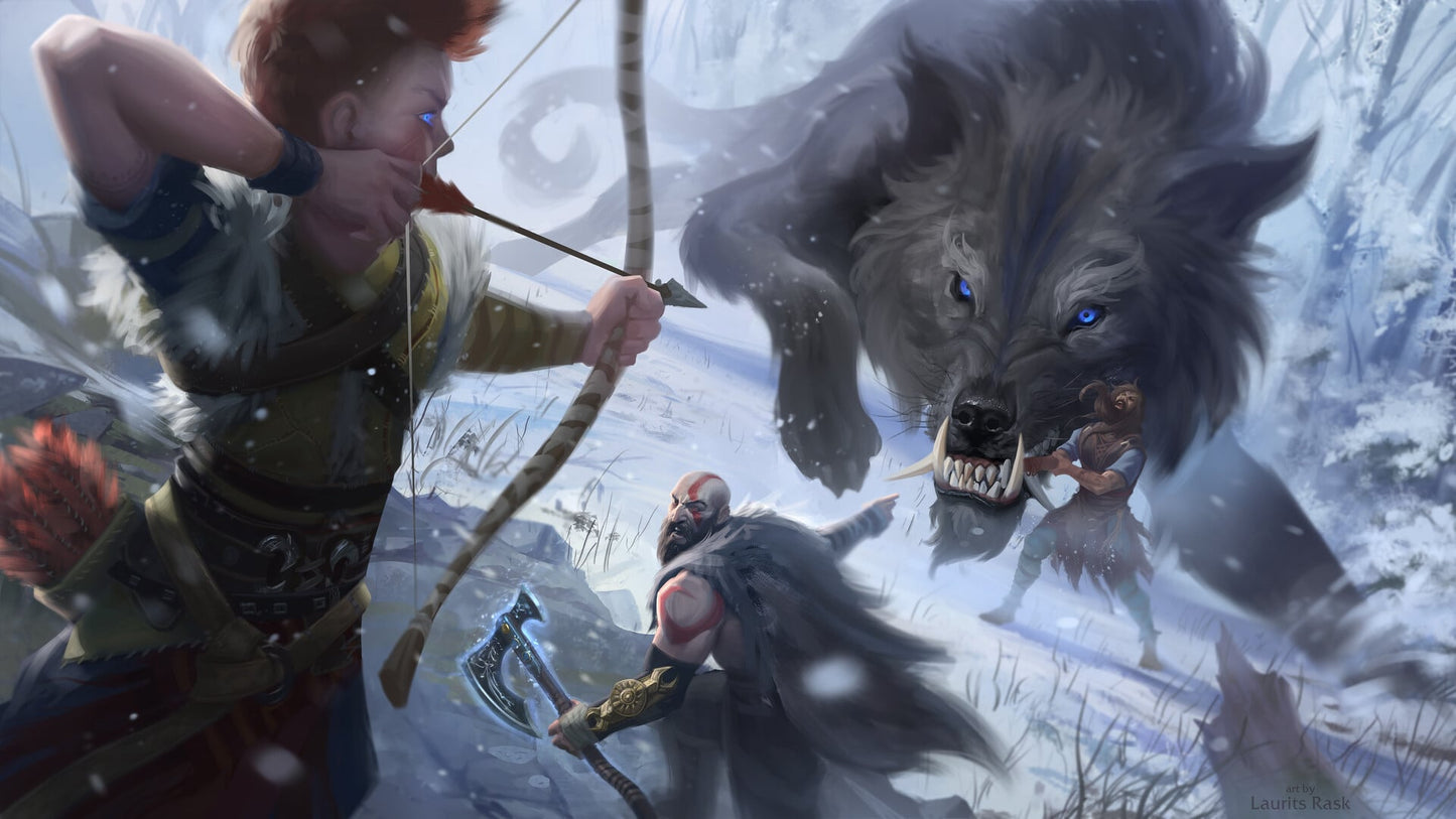 God of War Ragnarok V18 Mousepad