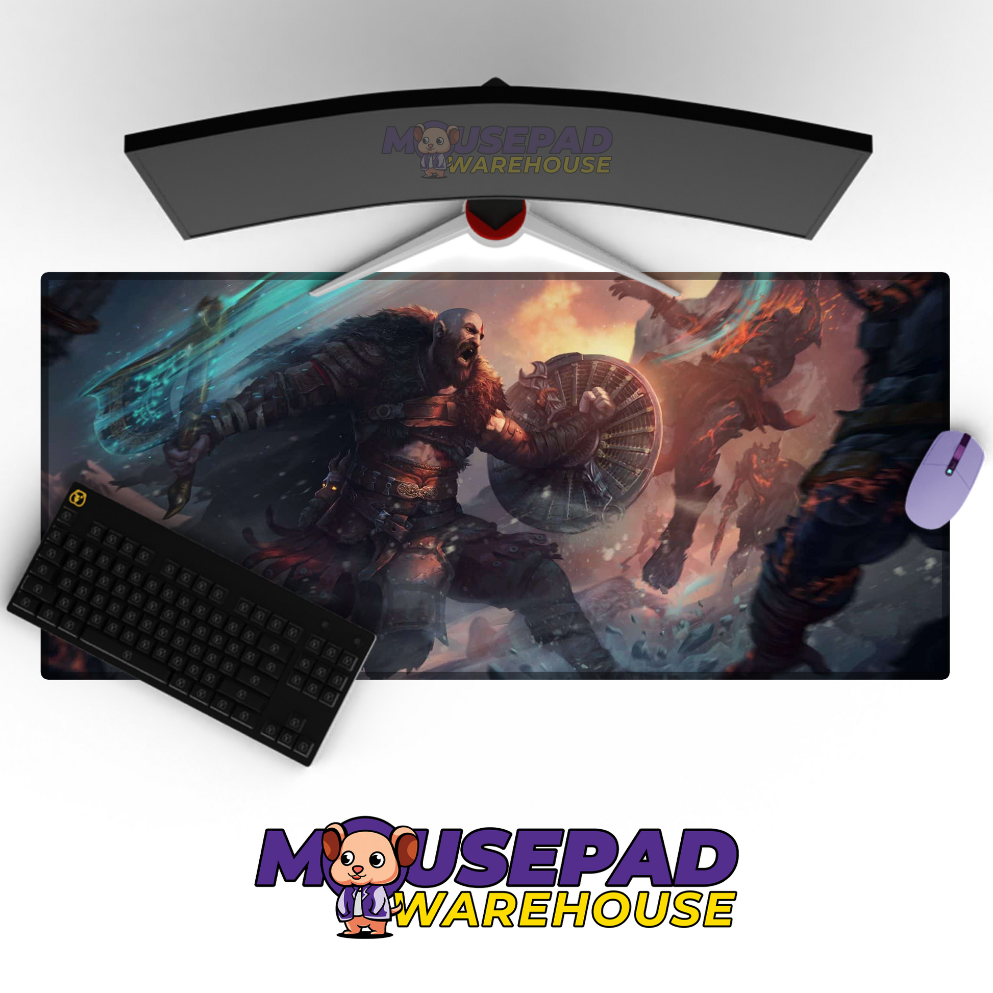 God of War Ragnarok V1 Mousepad Mockup