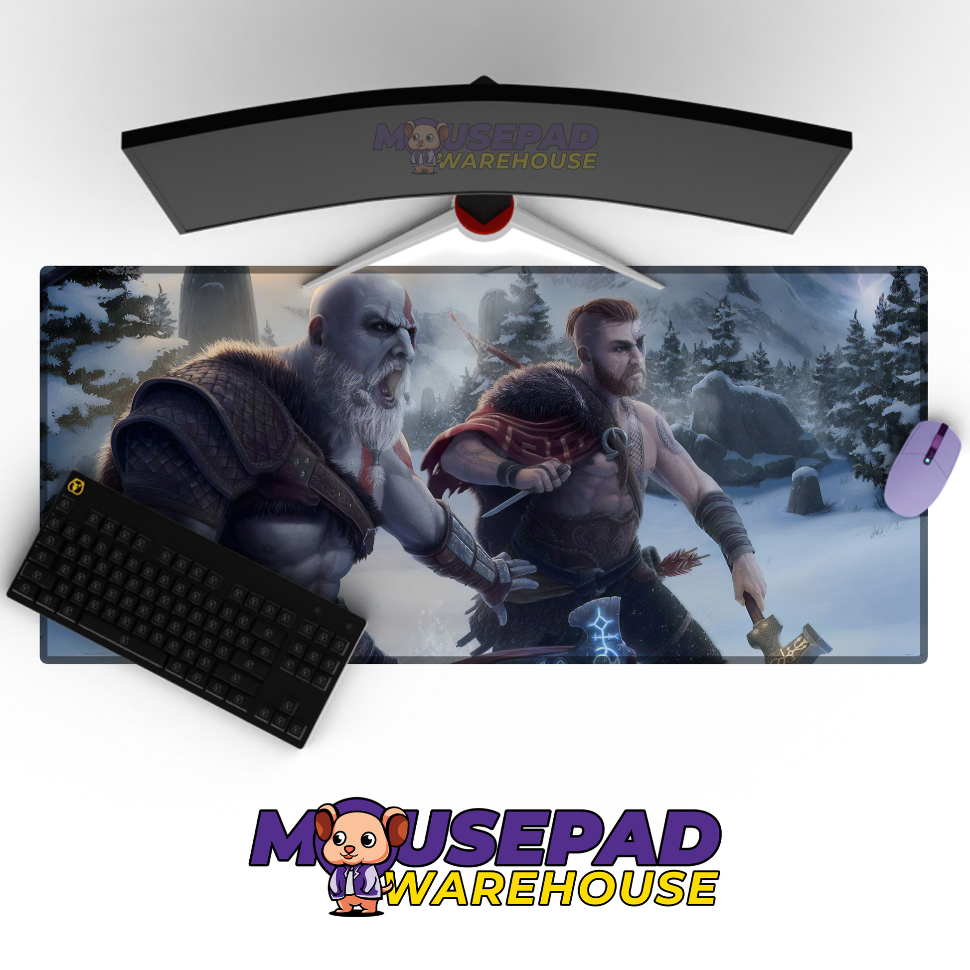 God of War Ragnarok V5 Mousepad Mockup