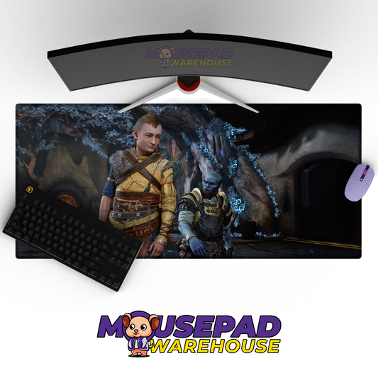 God of War Ragnarok V6 Mousepad Mockup