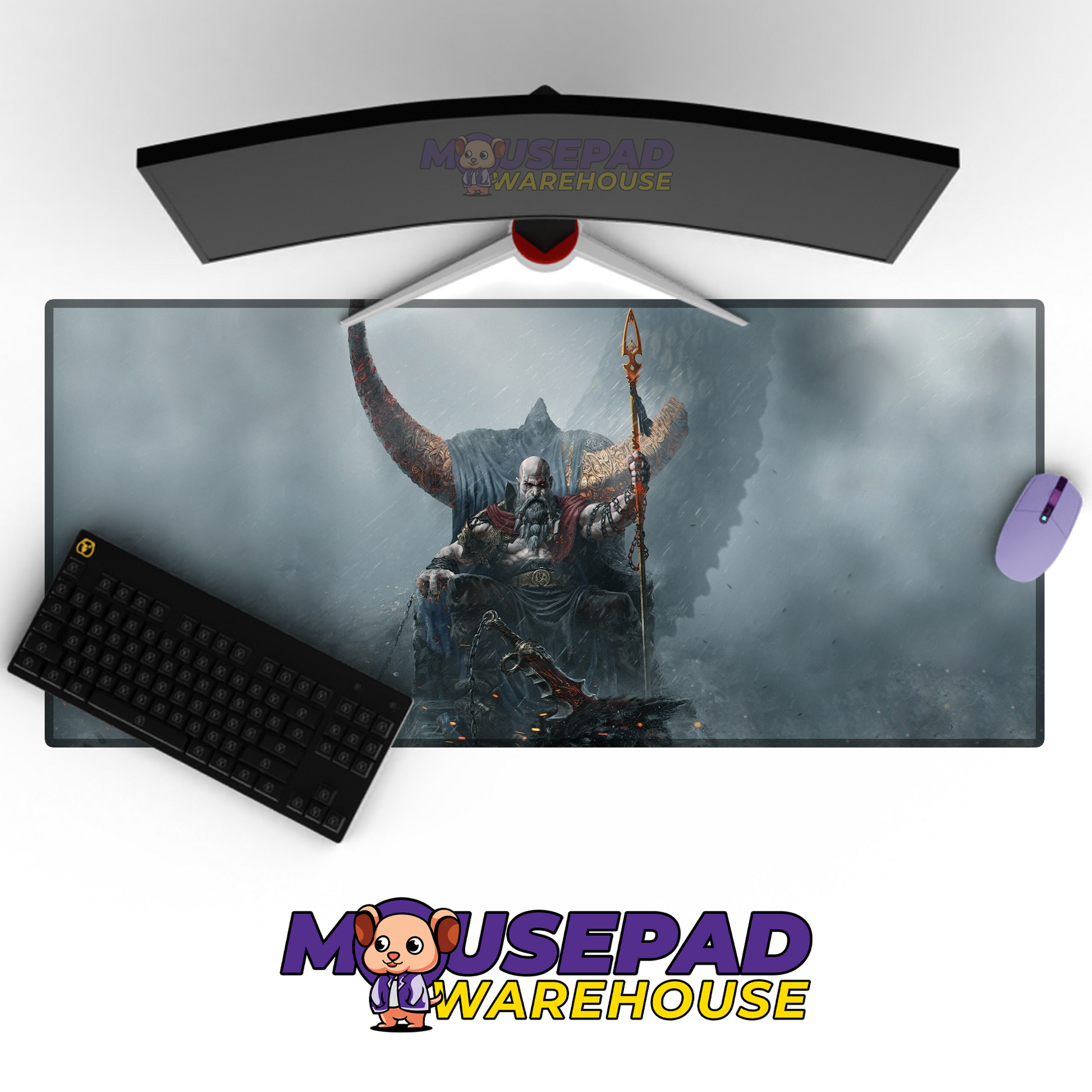 God of War Ragnarok V8 Mousepad Mockup