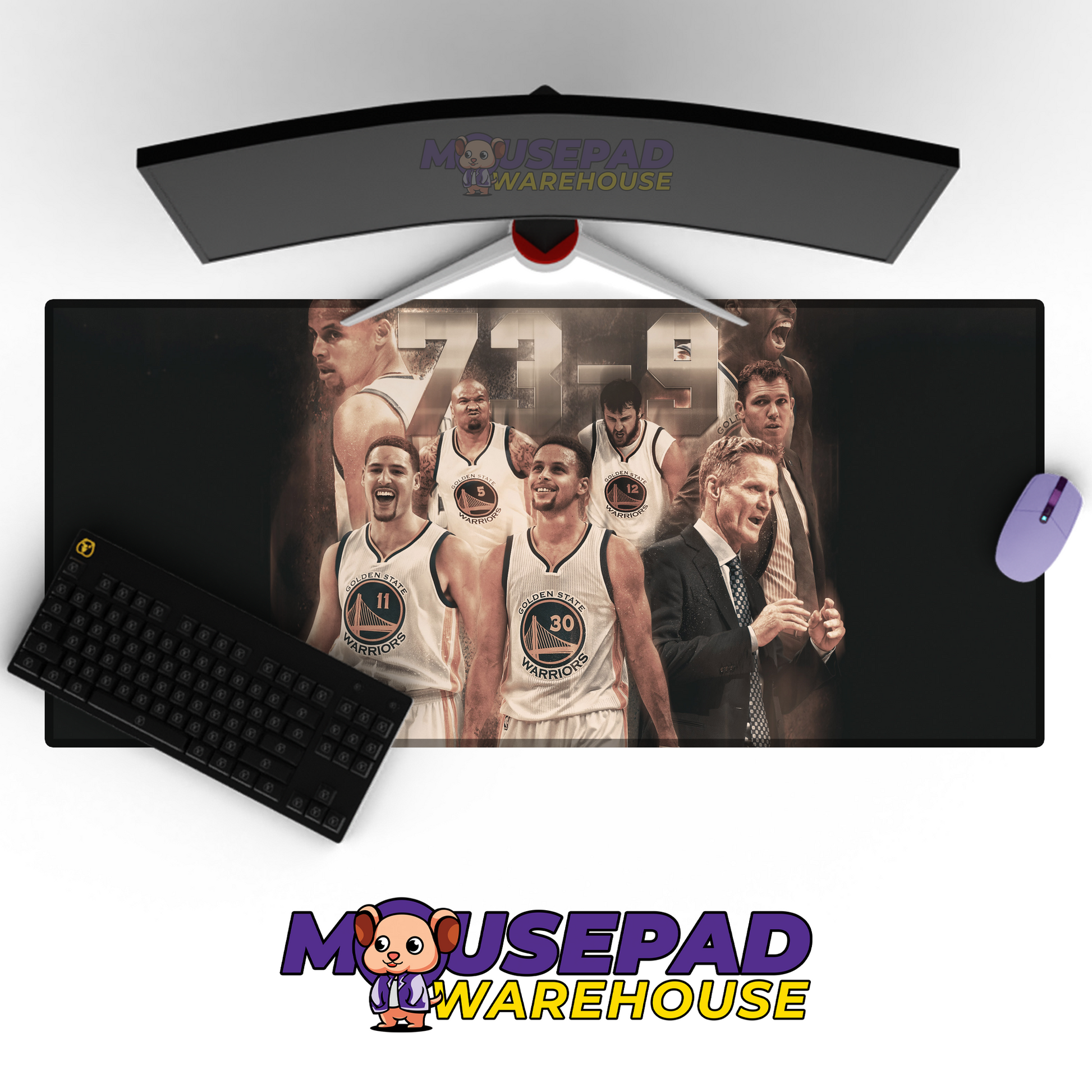 Golden State Warriors V24 Mousepad Mockup