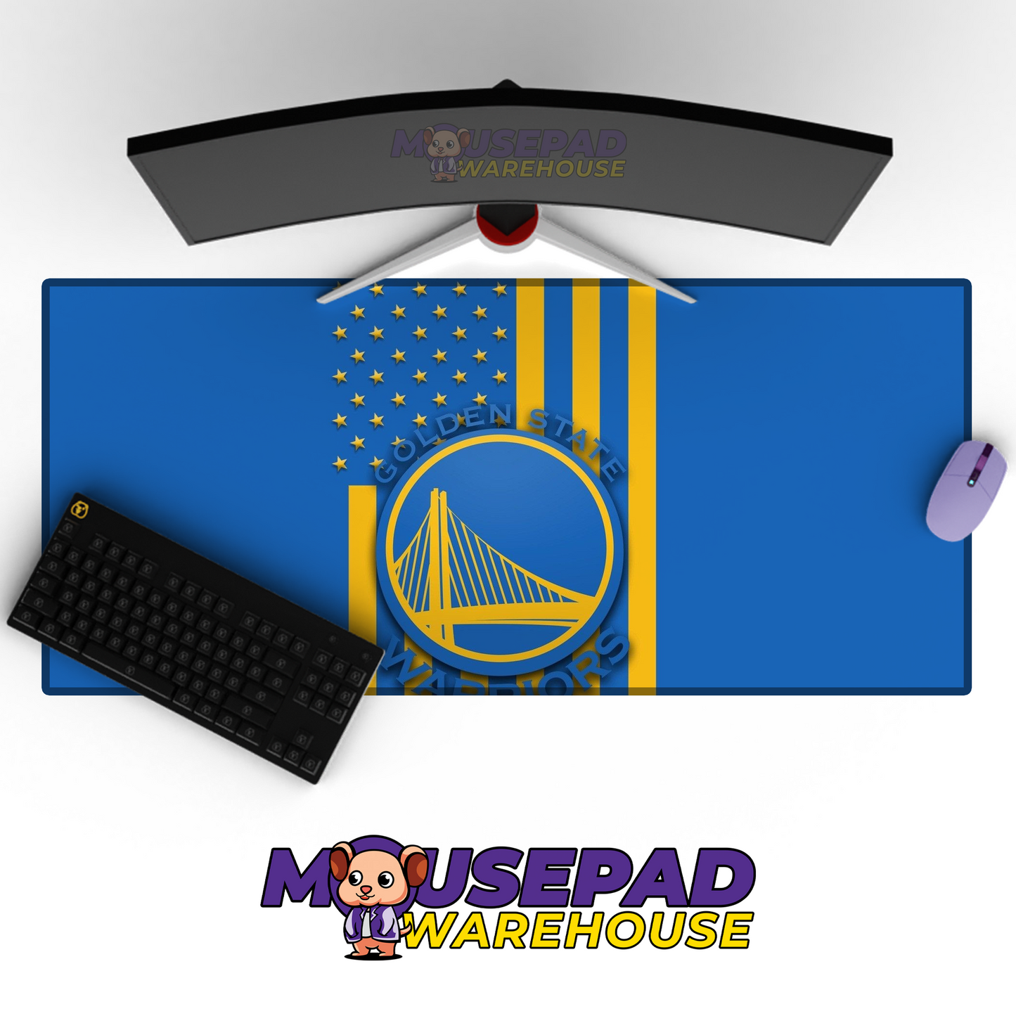 Golden State Warriors V7 Mousepad Mockup
