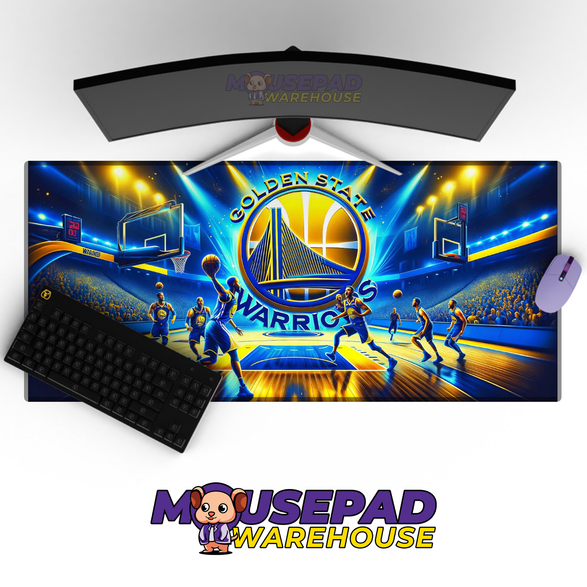 Golden State Warriors V9 Mousepad Mockup