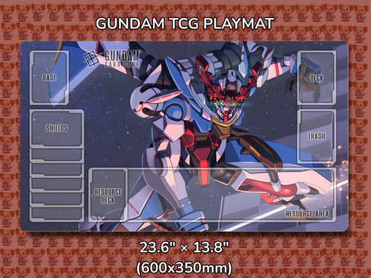 Gqux by Kakio Gundam TCG Playmat Mockup