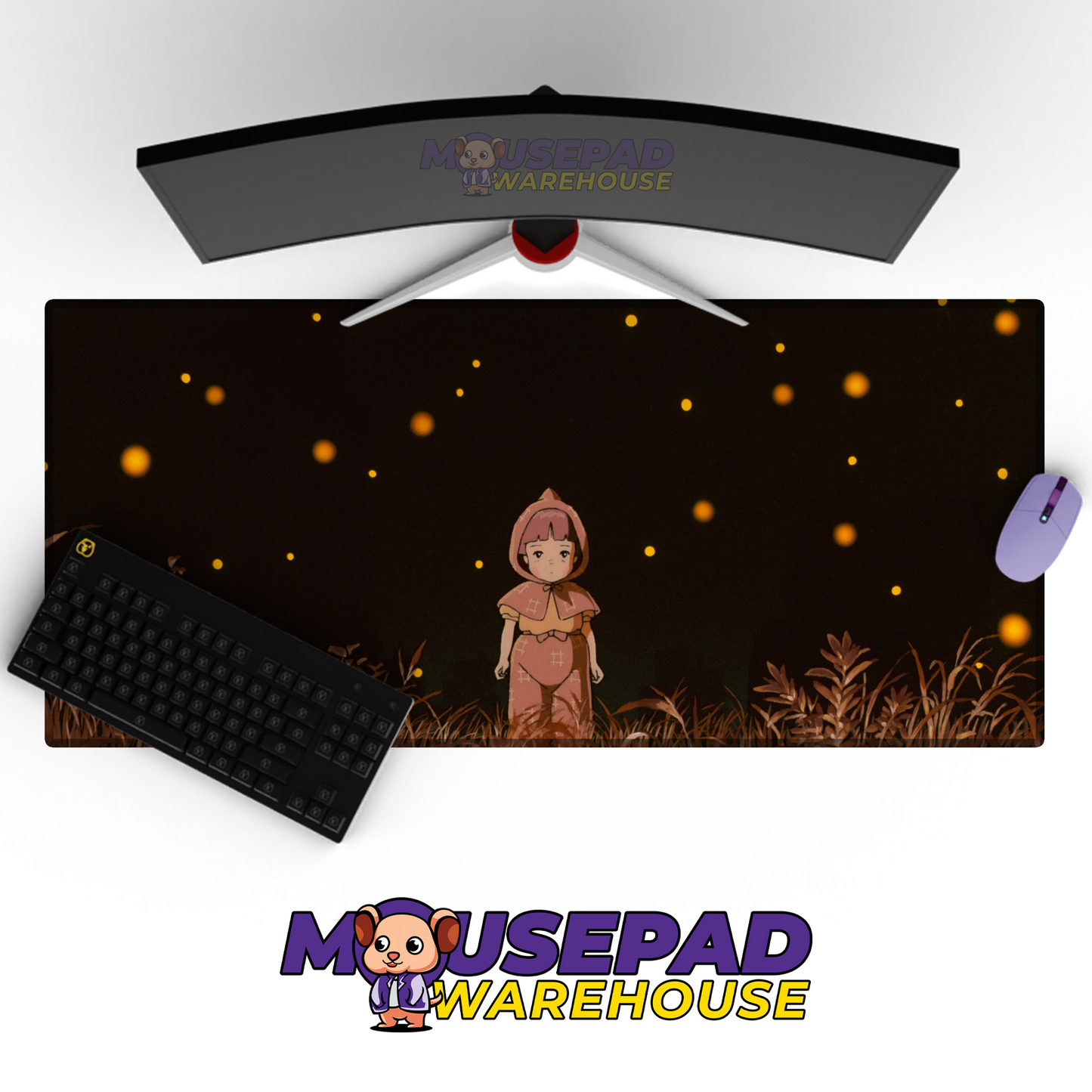 Grave of the Fireflies V9 Mousepad Mockup