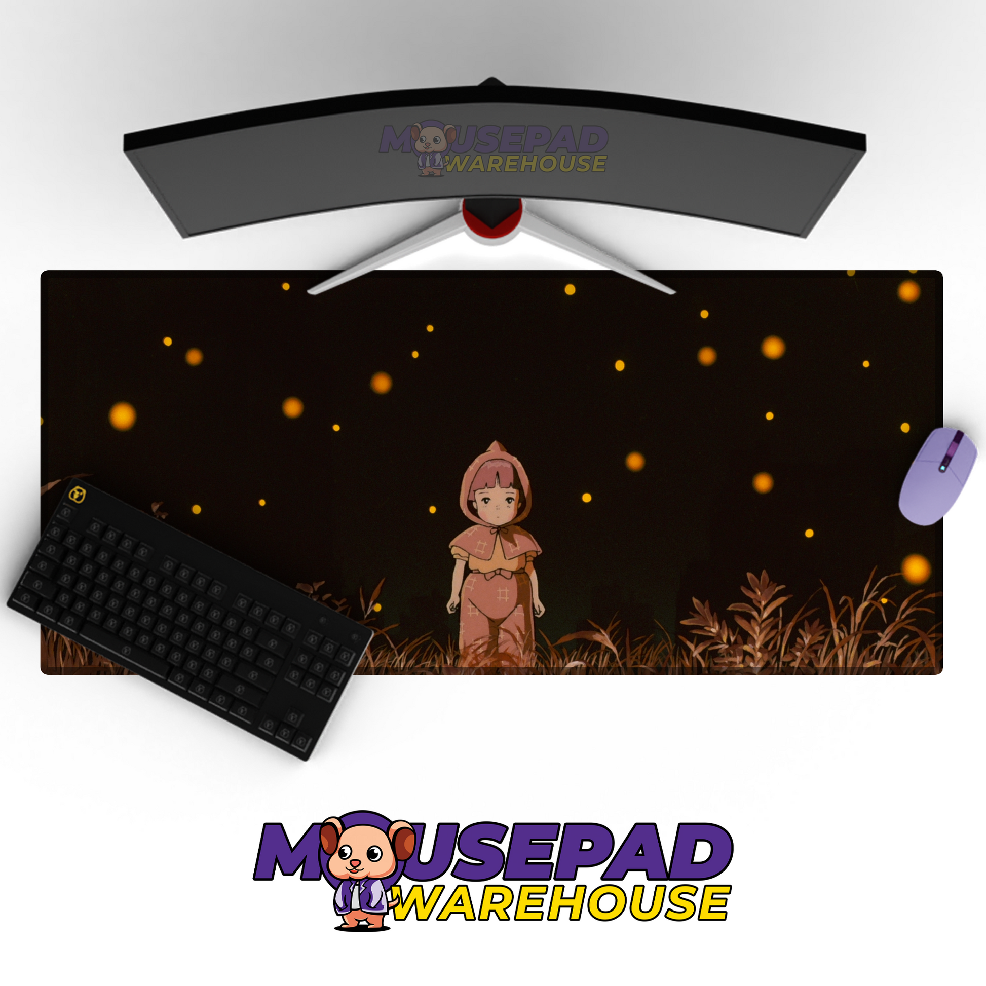 Grave of the Fireflies V9 Mousepad Mockup