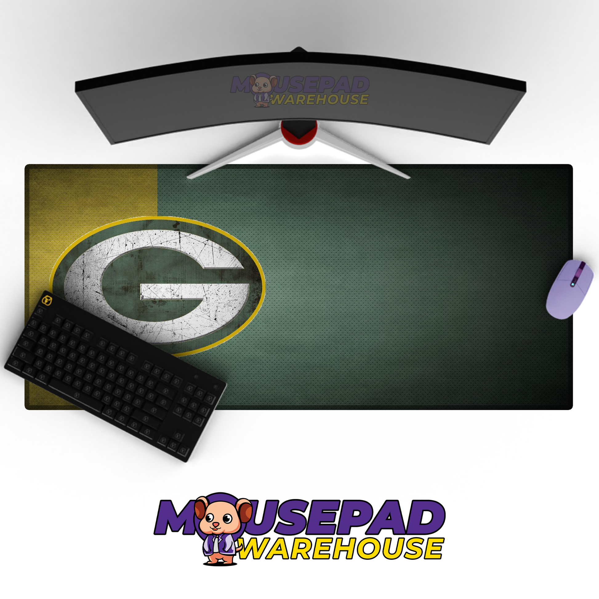 Green Bay Packers V12 Mousepad Deskmat Mockup